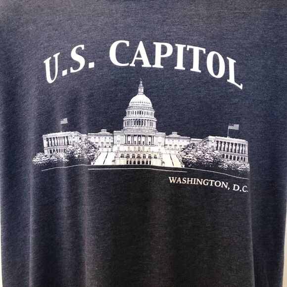 U.S. Capitol Washington D.C. Blue Men's Unisex Graphic T-Shirt XXL - Picture 4 of 7